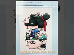 Materiale di carta tipo A3/A4 Trasferimento termico a getto d'inchiostro chiaro/oscuro per la sublimazione su maglietta